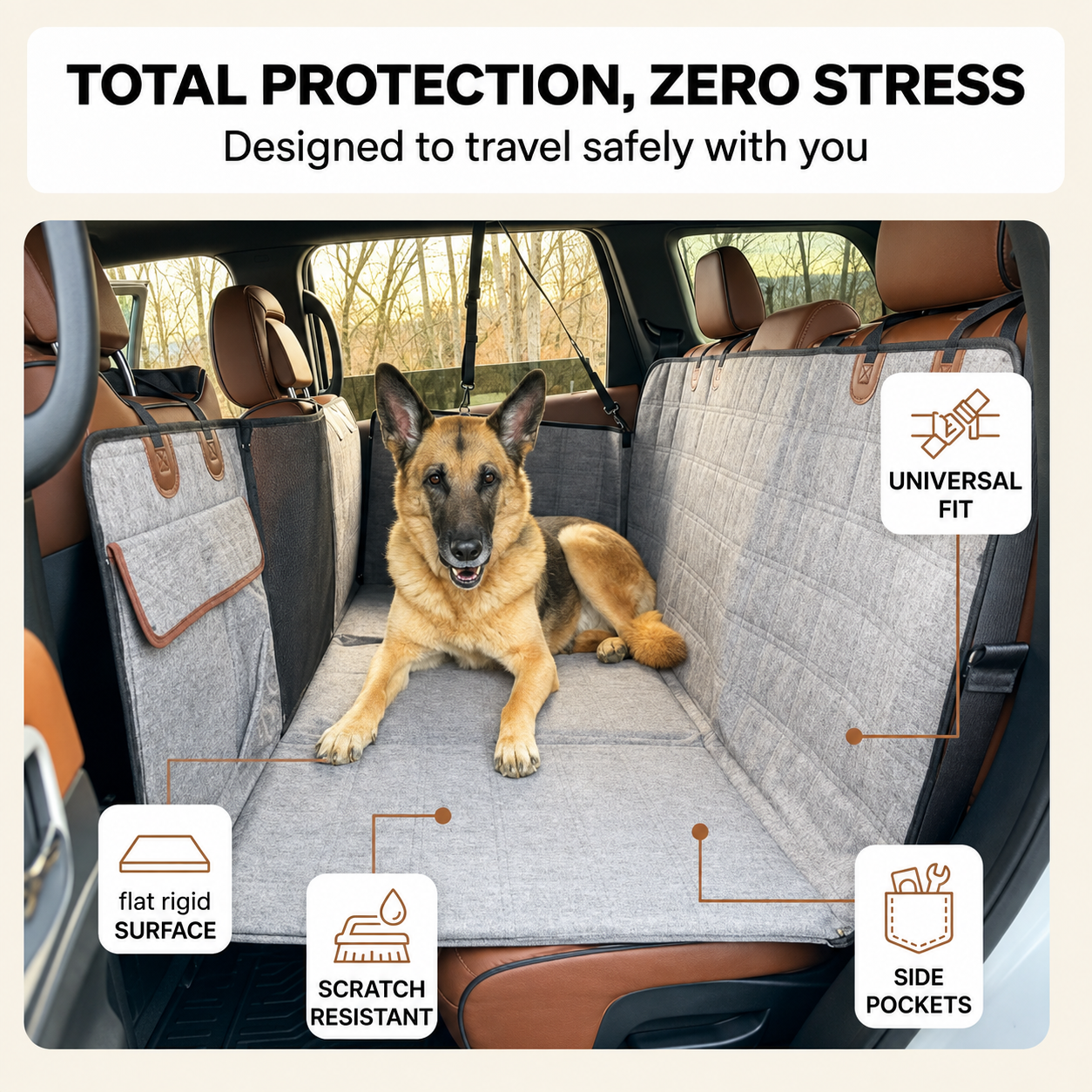 Waterproof Dog Car Seat Cover