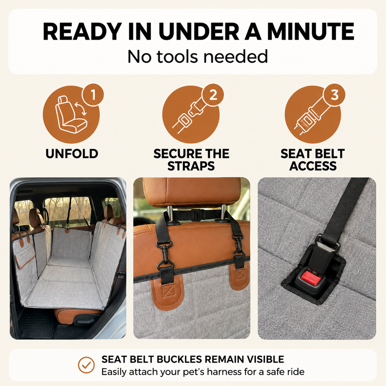 Waterproof Dog Car Seat Cover